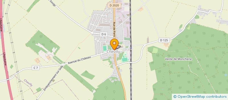 localisation de l'entreprise LA GERBE DE BLE  CHEVILLY