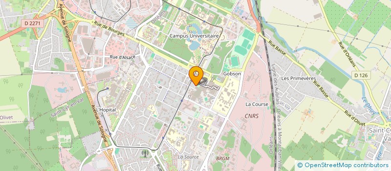 localisation de l'entreprise LA GERBE DE BLE à ORLEANS