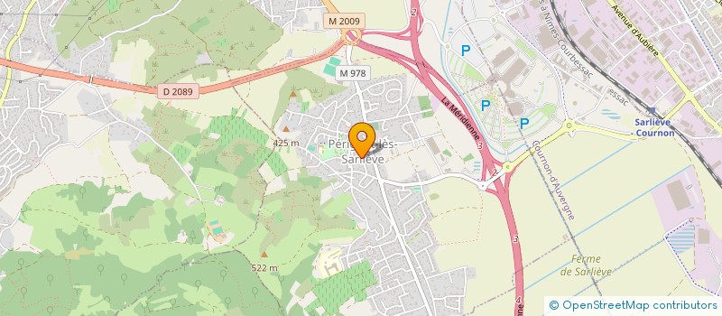 localisation de l'entreprise LA GERGOVIENNE  PERIGNAT-LES-SARLIEVE