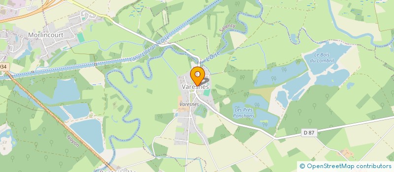 localisation de l'entreprise LA GERMANDREE  VARESNES