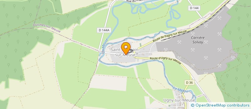 localisation de l'entreprise LA GERMINOISE STG à SAINT-GERMAIN-SUR-MEUSE