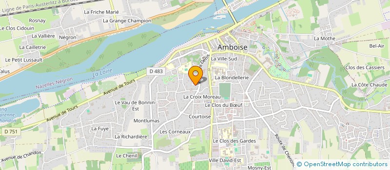 localisation de l'entreprise LA GERMIROUX  AMBOISE