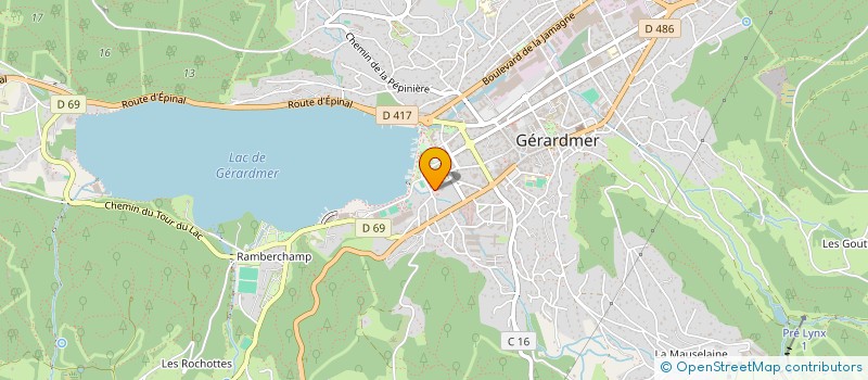 localisation de l'entreprise LA GEROMOISE à GERARDMER
