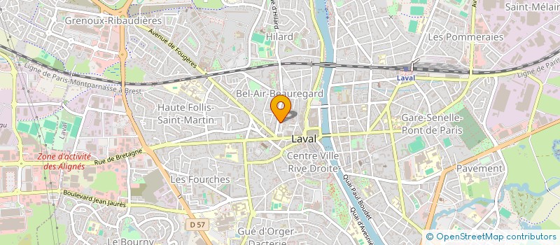 localisation de l'entreprise LA GESTE DES DRAGONS LUNE à LAVAL