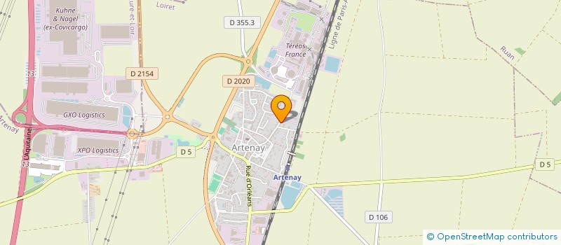 localisation de l'entreprise LA GESTION à ARTENAY