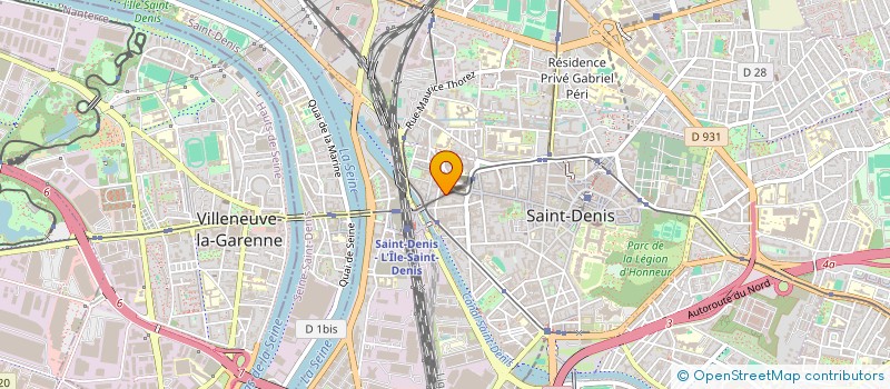 localisation de l'entreprise LA GESTION CARDINALE à SAINT-DENIS