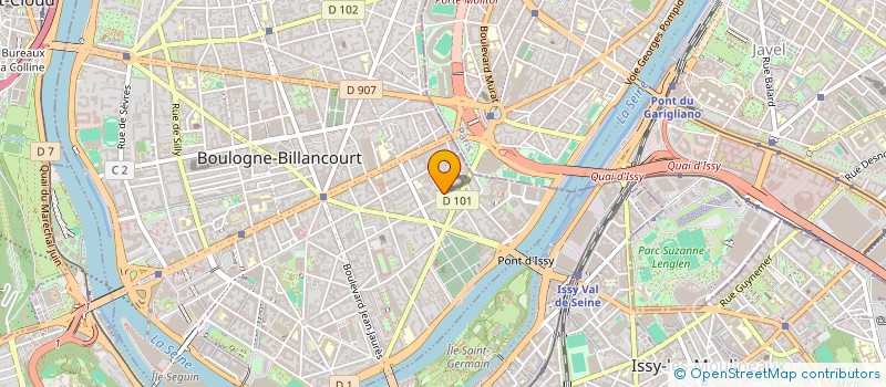 localisation de l'entreprise LA GESTION COOPERATIVE II à BOULOGNE-BILLANCOURT