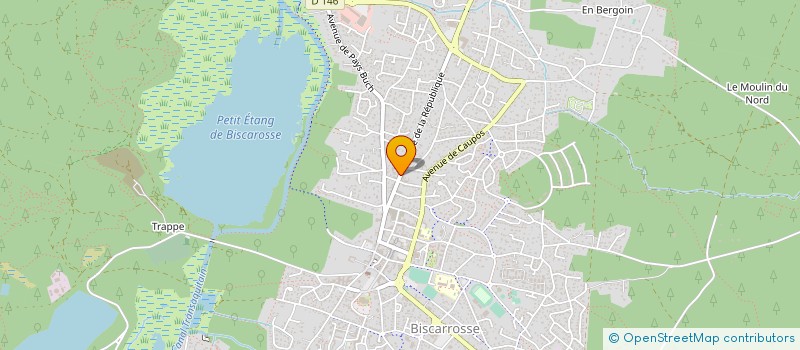 localisation de l'entreprise LA GESTION DES GRANDS LACS  BISCARROSSE