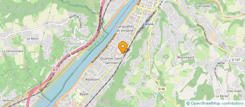 localisation de l'entreprise LA GESTION EN ACTION à VIENNE