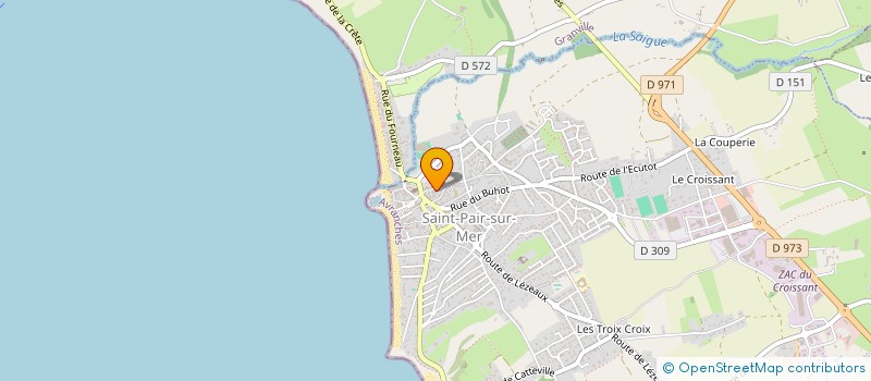 localisation de l'entreprise LA GEVRIE  SAINT-PAIR-SUR-MER