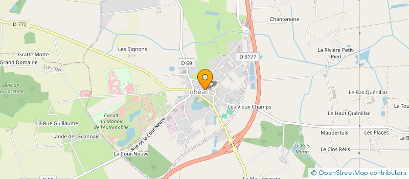 localisation de l'entreprise LA GIBECIERE  LOHEAC
