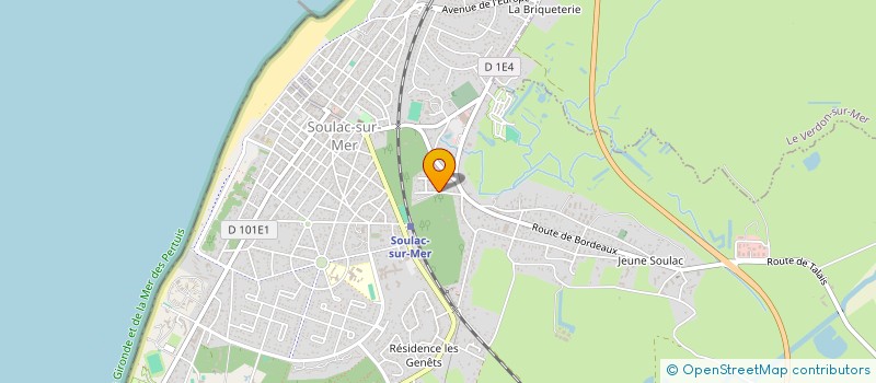 localisation de l'entreprise LA GIBOIRE  SOULAC-SUR-MER