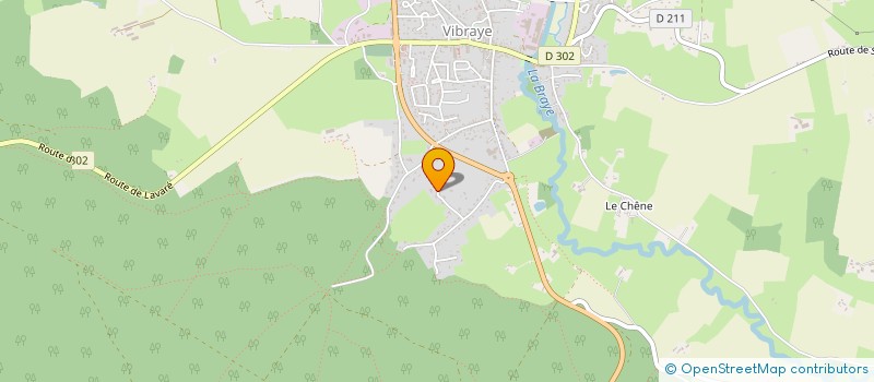 localisation de l'entreprise LA GIBOULE  VIBRAYE