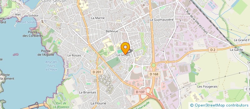 localisation de l'entreprise LA GICLAIS  SAINT-MALO
