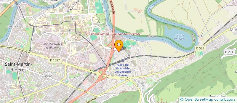 localisation de l'entreprise LA GIEROISE  GIERES