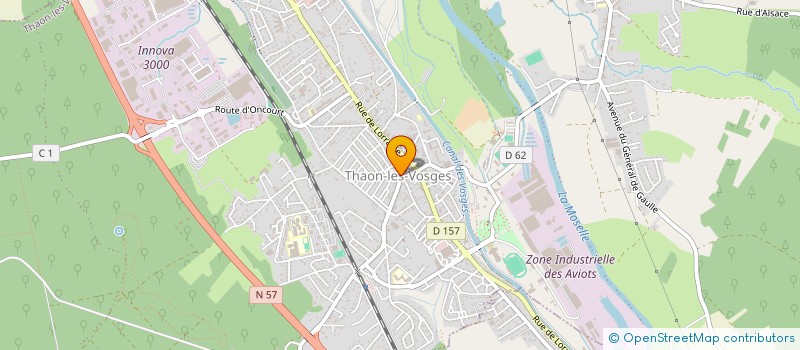 localisation de l'entreprise LA GIGOISE  THAON-LES-VOSGES