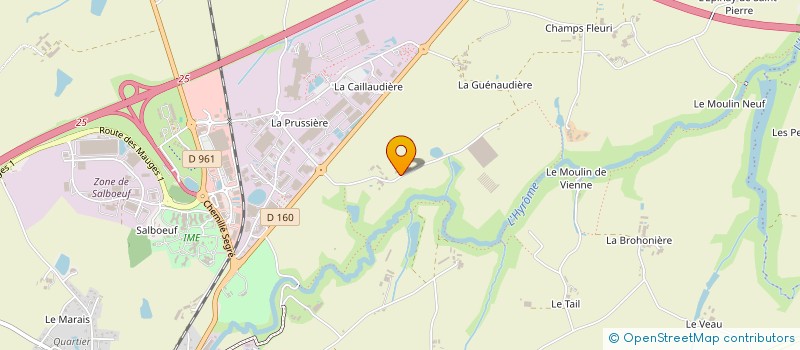 localisation de l'entreprise LA GILBERTIERE  CHEMILLE-EN-ANJOU