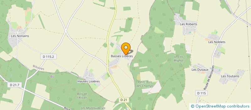 localisation de l'entreprise LA GILLARDIERE à ROUVRES