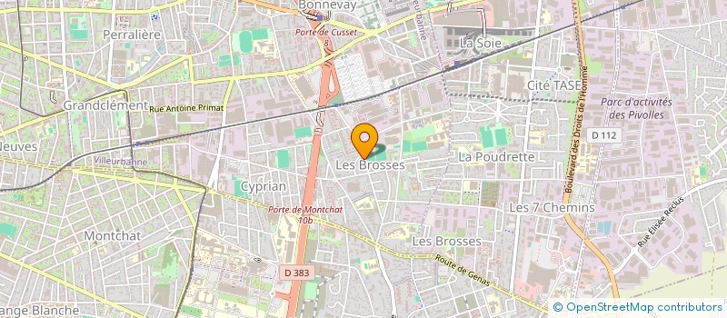 localisation de l'entreprise LA GILLOISE  VILLEURBANNE