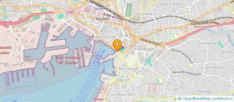 localisation de l'entreprise LA GINOUSE LA SINSE  TOULON