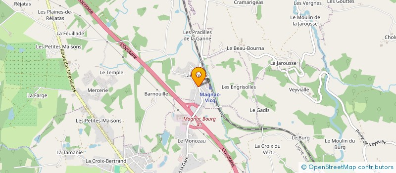 localisation de l'entreprise LA GIRAFE  SAINT-HILAIRE-BONNEVAL