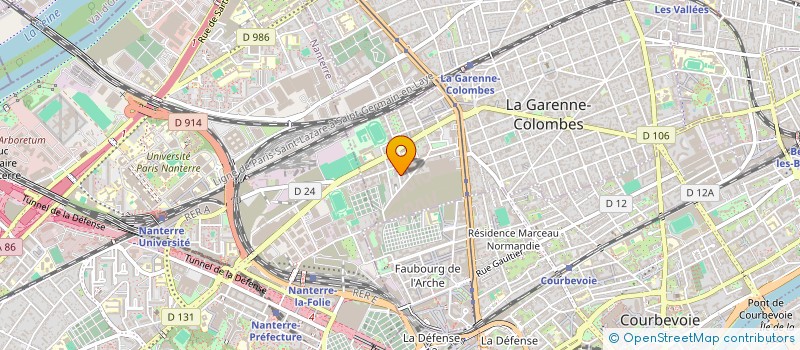 localisation de l'entreprise LA GIRAFE AGILE à LA GARENNE-COLOMBES