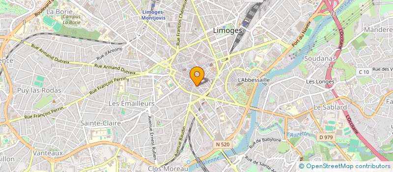 localisation de l'entreprise LA GIRAFFE à LIMOGES