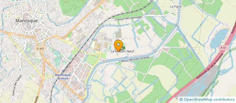 localisation de l'entreprise LA GIRARDE à MANOSQUE