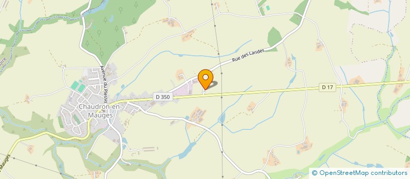 localisation de l'entreprise LA GIRAUDIERE  BEAUPREAU-EN-MAUGES