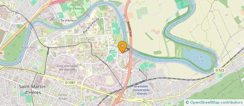 localisation de l'entreprise LA GIROISE  GIERES