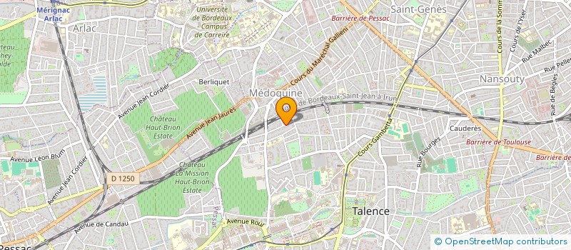 localisation de l'entreprise LA GIRONDAISNE BATIMENT  TALENCE