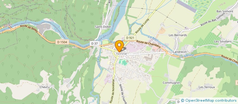 localisation de l'entreprise LA GIRONDIERE  YENNE