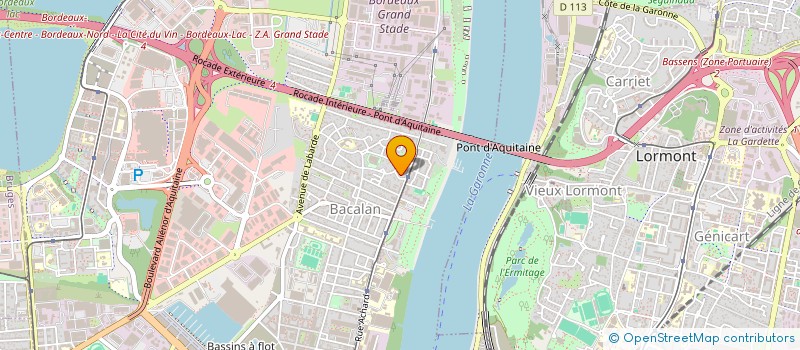 localisation de l'entreprise LA GIRONDINE  BORDEAUX