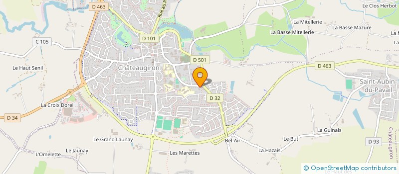 localisation de l'entreprise LA GIRONNAISE  CHATEAUGIRON