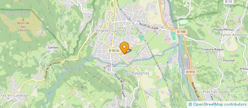 localisation de l'entreprise LA GIRONTADA  ARGELES-GAZOST