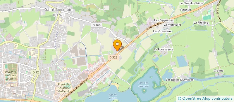 localisation de l'entreprise LA GIROUARDIERE  LA FLECHE