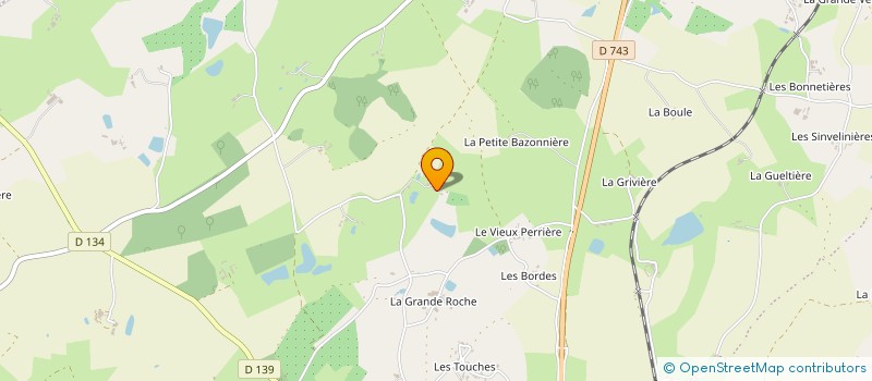 localisation de l'entreprise LA GIROUETTE  SAINT-PARDOUX-SOUTIERS