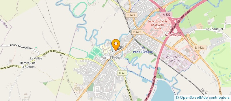 localisation de l'entreprise LA GIROUETTE  PONT L'EVEQUE