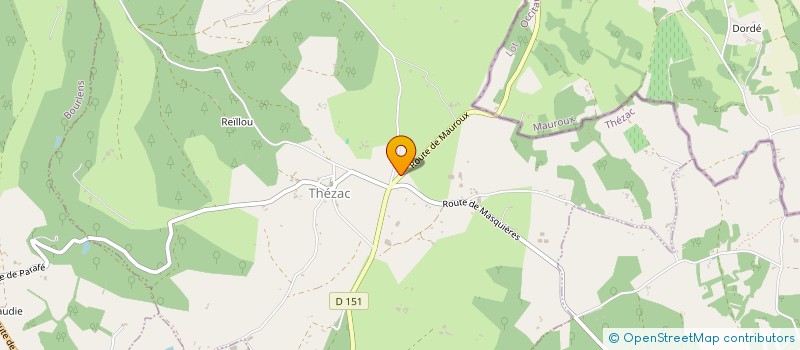 localisation de l'entreprise LA GISCLURE  THEZAC