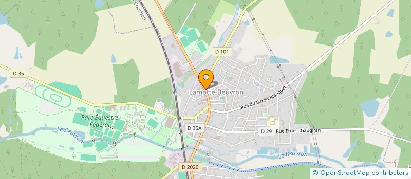 localisation de l'entreprise LA GITANE à LAMOTTE-BEUVRON