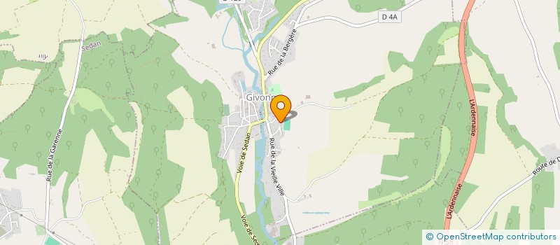 localisation de l'entreprise LA GIVONNE  GIVONNE