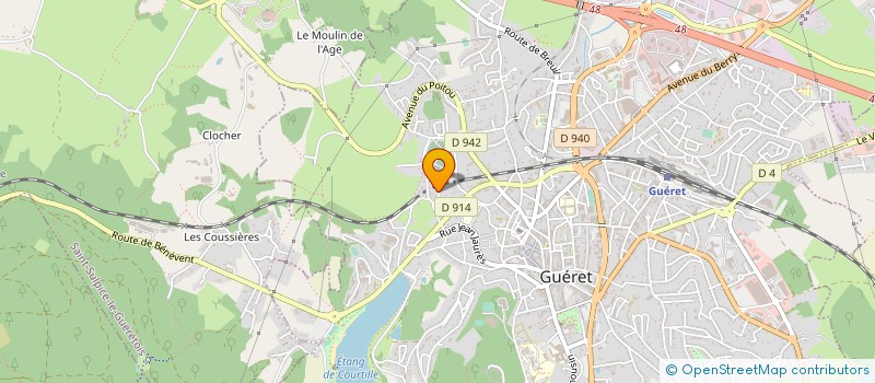 localisation de l'entreprise LA GLABHOUILLE à GUERET