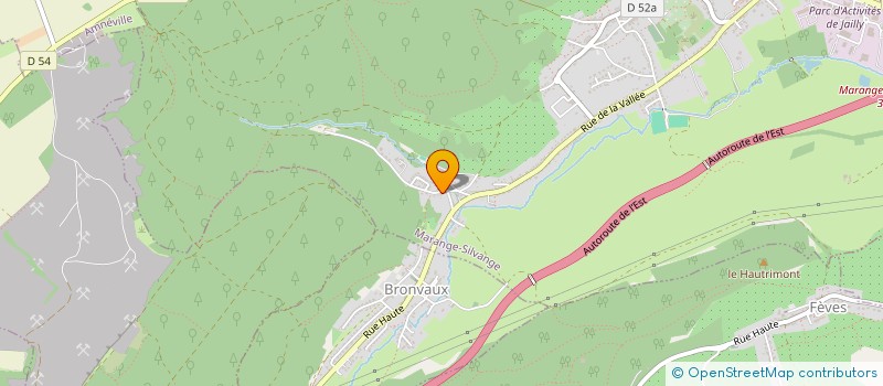 localisation de l'entreprise LA GLACIERE  MARANGE-SILVANGE