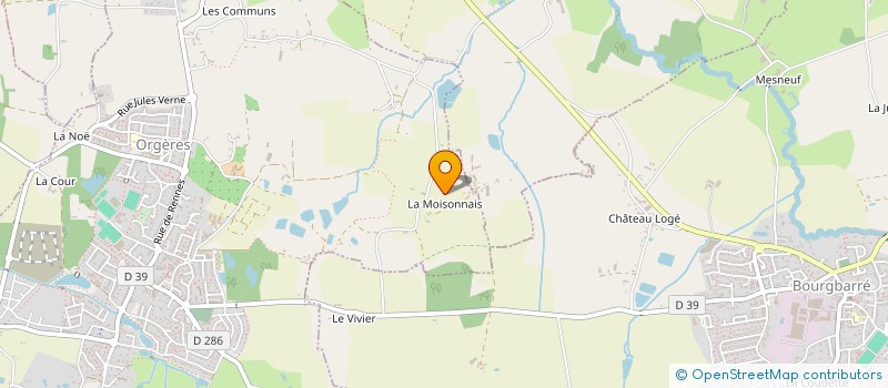 localisation de l'entreprise LA GLANEUSE  ORGERES