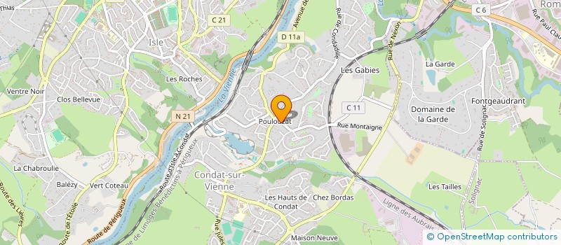 localisation de l'entreprise LA GLOIRE DE MON PERE  CONDAT-SUR-VIENNE