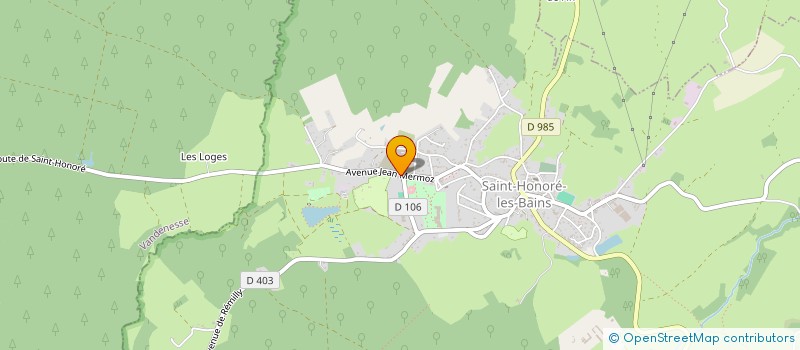 localisation de l'entreprise LA GLORIETTE à SAINT-HONORE-LES-BAINS