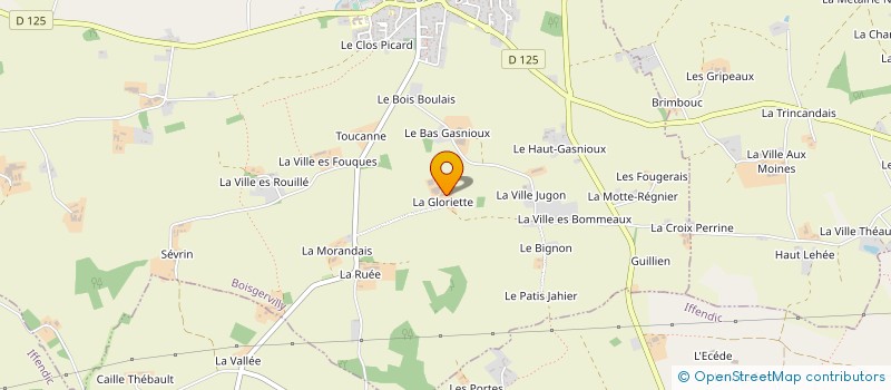 localisation de l'entreprise LA GLORIETTE à BOISGERVILLY