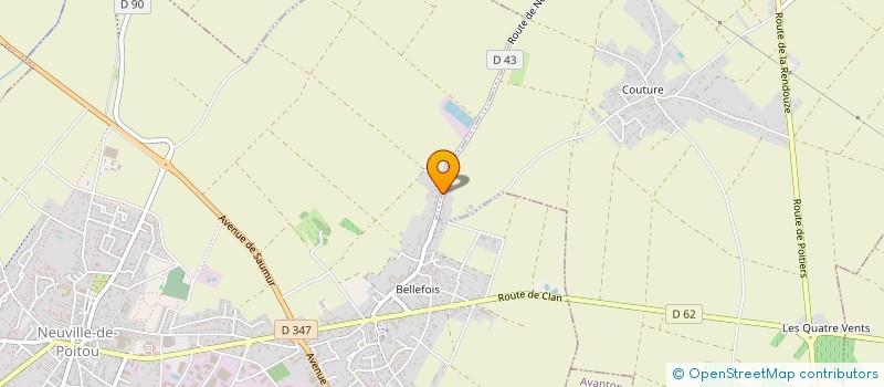 localisation de l'entreprise LA GLORIETTE  NEUVILLE-DE-POITOU