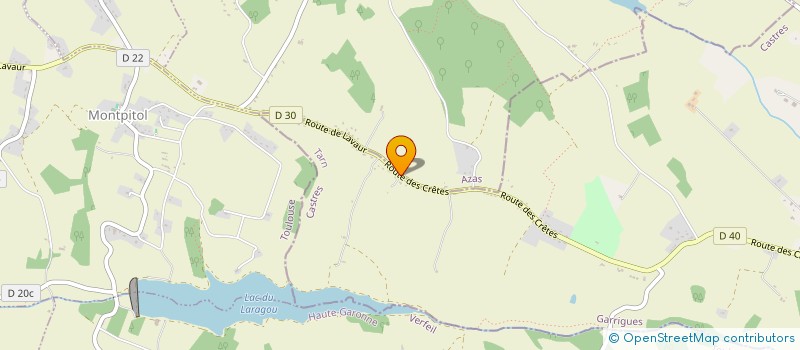 localisation de l'entreprise LA GLORIETTE OCTOGONAL  GARRIGUES