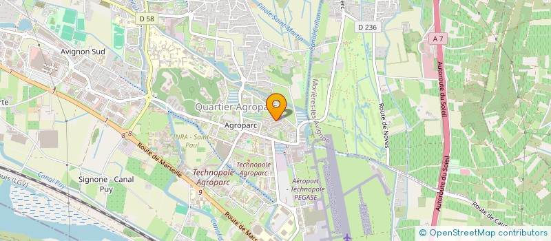 localisation de l'entreprise LA GLORIETTE SUD  CAUMONT-SUR-DURANCE